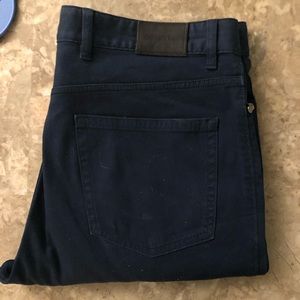 Blue Ermenegildo Zegna 5 Pocket Chino